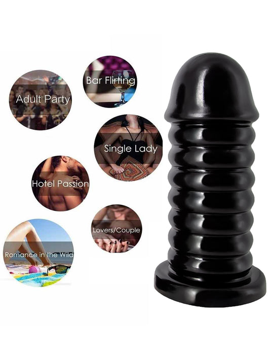 Huge Anal Dildo Butt Plug - Big Thread Silicone Dildos Sex Toys for Women Prostate Milk