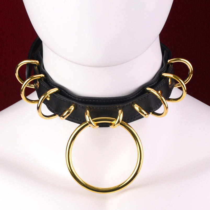 Fantasy Metalen Ring Halsband Bondage Kinky Set - Extreme Sex BDSM Speeltje for Training et Dominantie