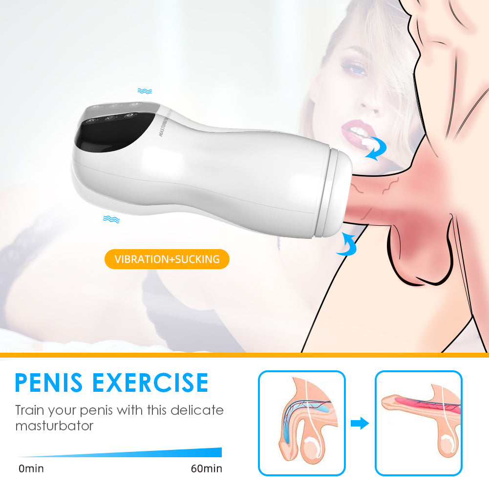 Masturbateur masculin pour adulte, machine à sucer et à sucer, jouets de masturbation pour pénis vibrants