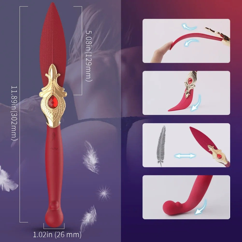 G-Punkt-Vibrationsstab im Fantasy-Griffstil – Massagespielzeug zur vaginalen Stimulation der Frau