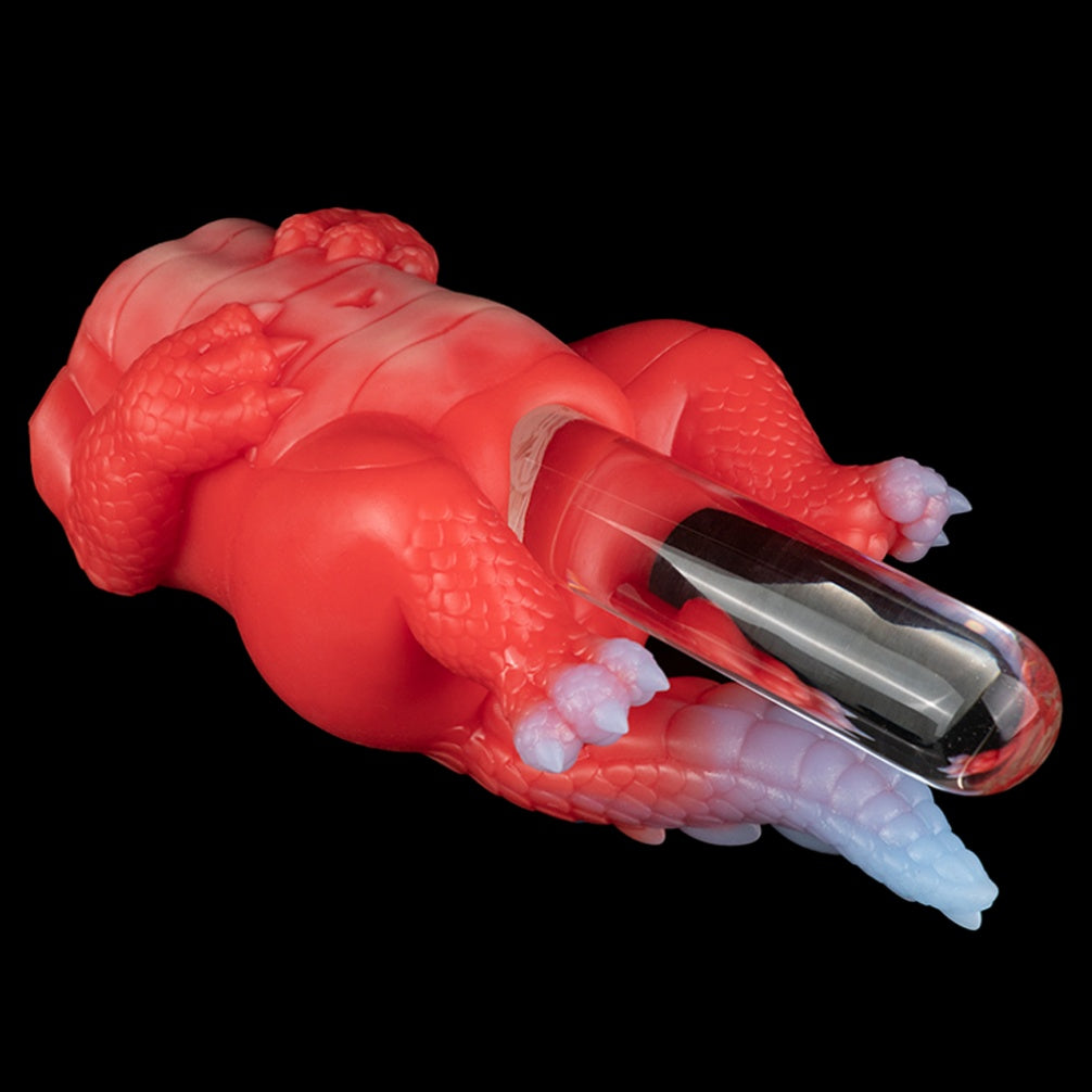 Fire Dragon Mini Sex Doll - Fantasy Silicone Anime Realistic Dinosaur Mens Masturbation Toy