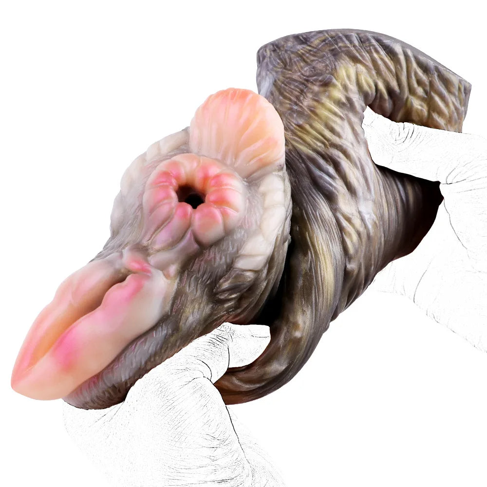 Camel Pussy Pocket Männliche Masturbation - Realistischer Tiermasturbator aus Silikon, pelziges Sexspielzeug