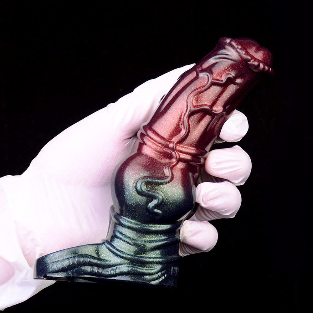 Fantasy Horsedildo Penishülle - Cockring Verzögerung Ejakulation Extender Sexspielzeug für Männer