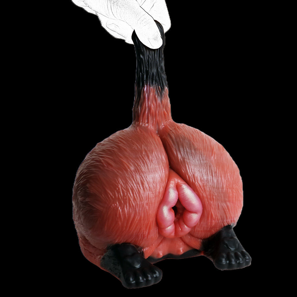 Fox Pussy Torso Buttocks Sex Toy - Realistic Furry Animal Vagina Men Masturbation Pocket Cup