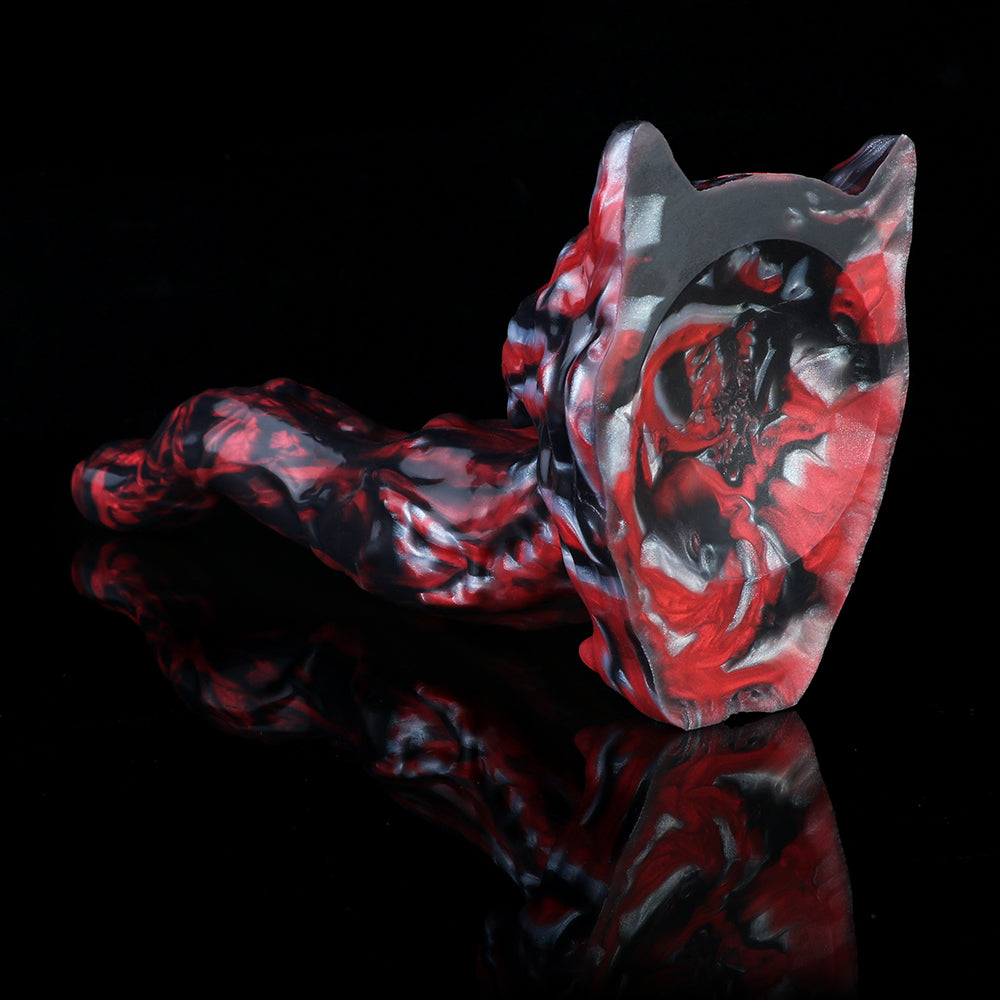 Black Tiger Monster Dildo Women Masturbating Sex Toys - Fantasy Silicone Pegging Sexual