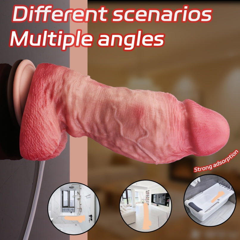 G-Spot Stimulating Women Strap-On Squirting Dildo – Hands-Free Suction Cup Masturbation Toy