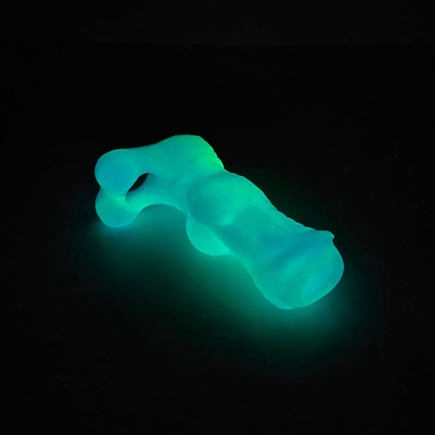 Manchon lumineux Monsterdildo - Anneau de pénis en silicone, extension de préservatif, jouet sexuel pour hommes