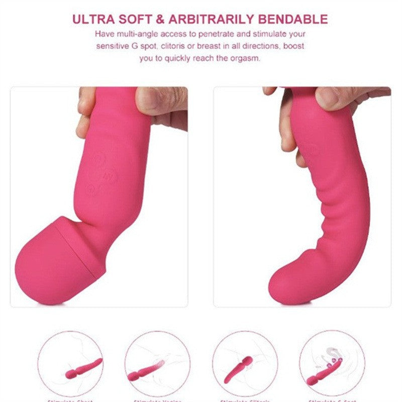 Vibromasseur point G Magic Wand - Gode vibrant en silicone Sex Toys pour femmes