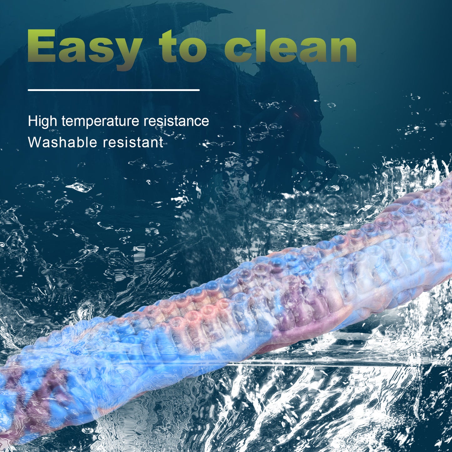 Gode Anal à Longues Tentacules Fantasy - Gode Anal à Ventouse Réaliste Octopus Monsterdildo Sex Toy