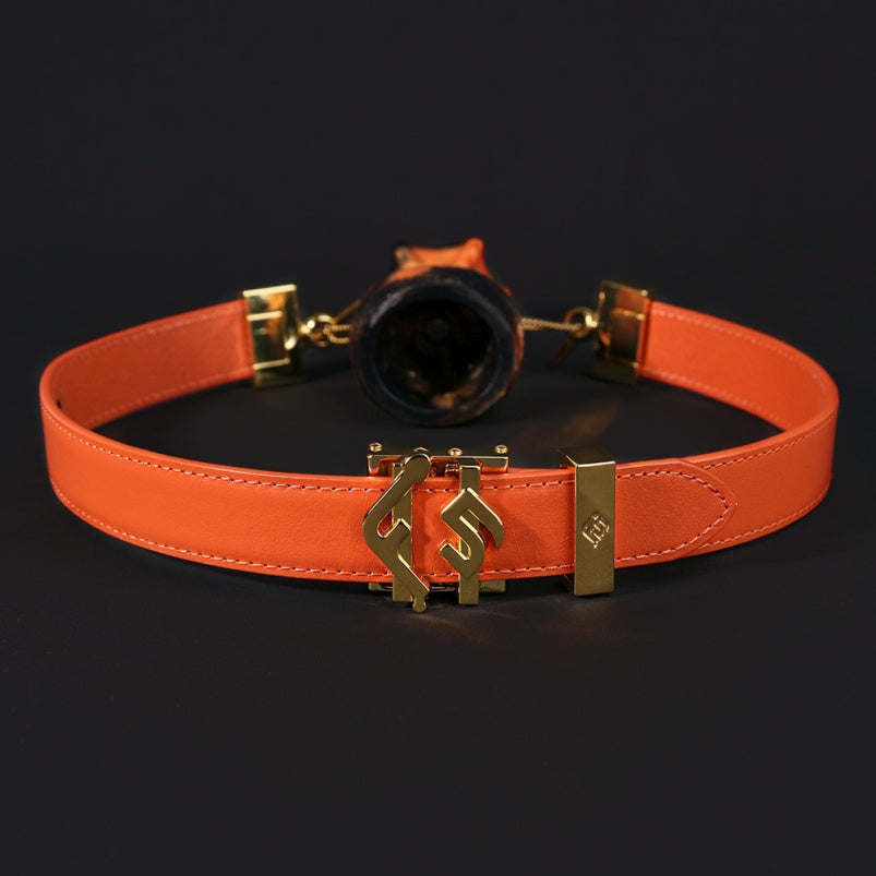 Bâillon-bouche, boule fantaisie, pieuvre, jouets sexuels coquins - Dominatrice BDSM, contrainte, encre orange