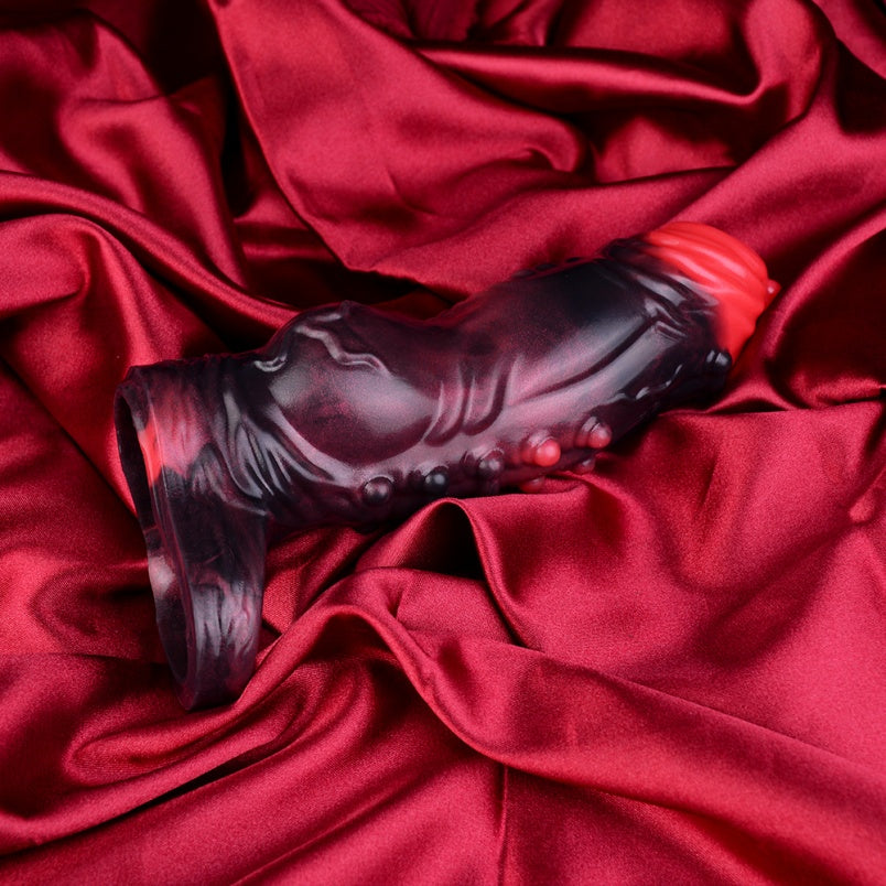 Vibrating Penis Sleeve 6-inch Cock Extender – Remote Control Fantasy Male Enhancer