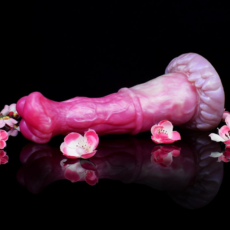 Fantasy Silicone Drakes Dick with Suction Base – Exotic Flesh Texture Vaginal Masturbation Tool for Women