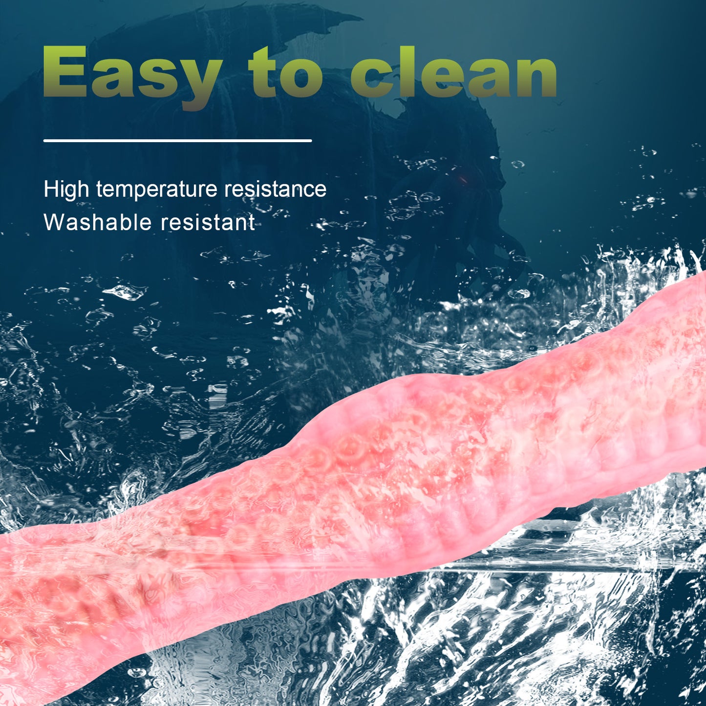 Fantasy Tentakel Langer Analdildo Butt Plug - Rosa Realismus Oktopus Ausgestellte Basis Sexspielzeug für Frauen