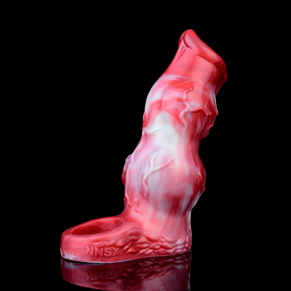 Hyena Squirting Penis Sleeve Sheath - Fantasy Cockring Delay Trainer Extender Male Sex Toy