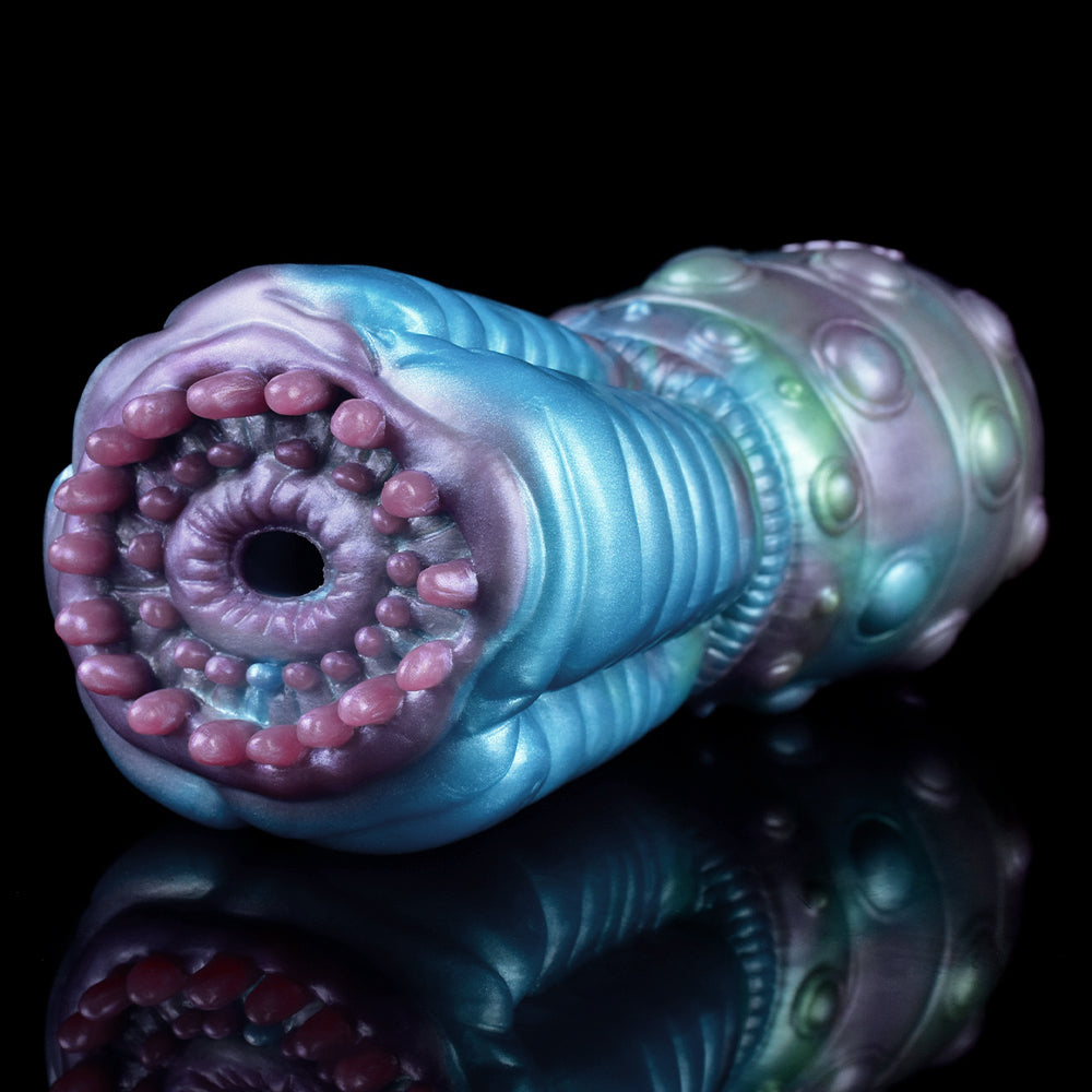 Masturbateur masculin en forme de chatte anémone de mer – Jouet de massage vaginal et pénis fantastique pour adultes