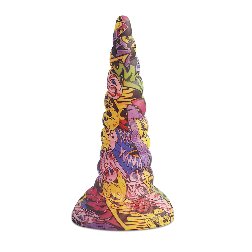 Camo Cone Analdildo Großer Saugnapf Sexspielzeug für Frauen - Premium Spiral-Vaginalstimulator aus Silikon