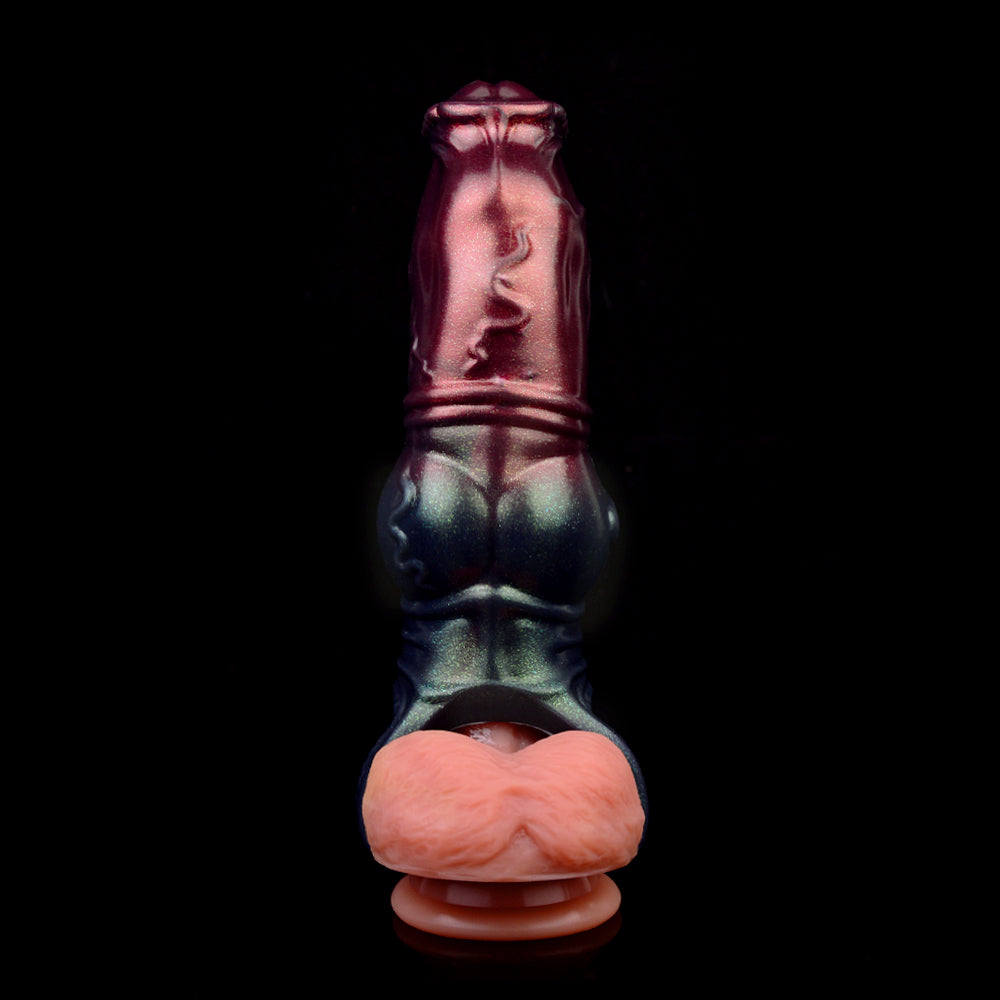 Fantasy Horsedildo Penishülle - Cockring Verzögerung Ejakulation Extender Sexspielzeug für Männer