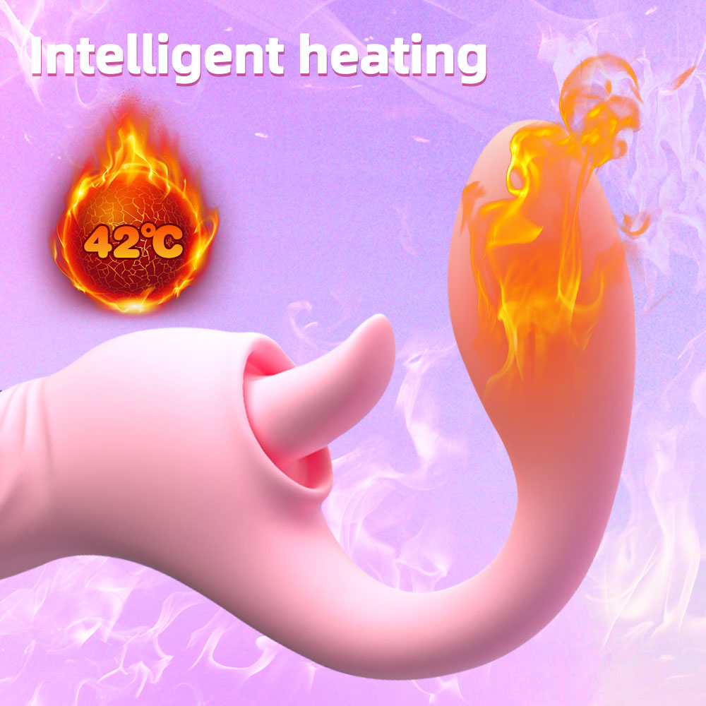Finger Anal Dildo G Spot Vibrator Tongue Clit Stimulator - Handheld LED Panel Silicone Sex Toy for Women
