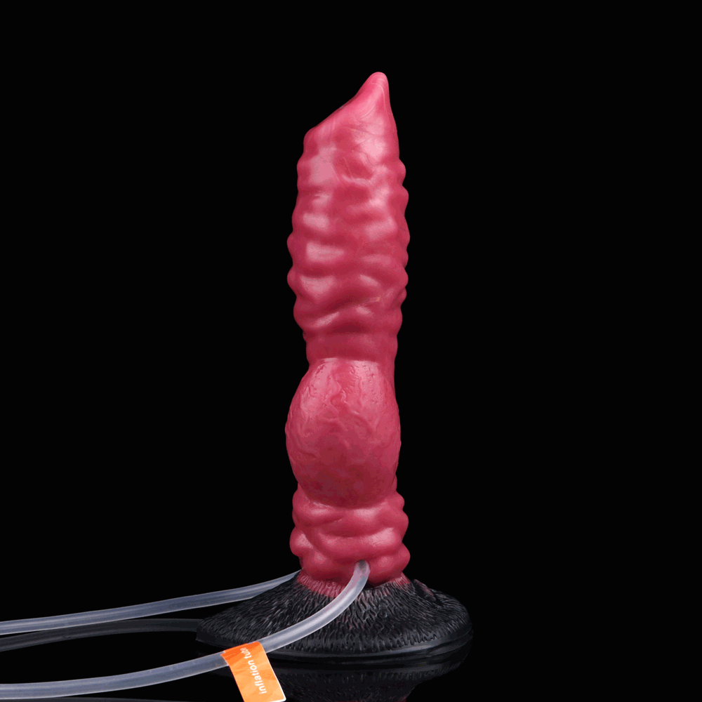 Gode gonflable pour chien gicleur, plug anal, ventouse, masturbateur pour femme