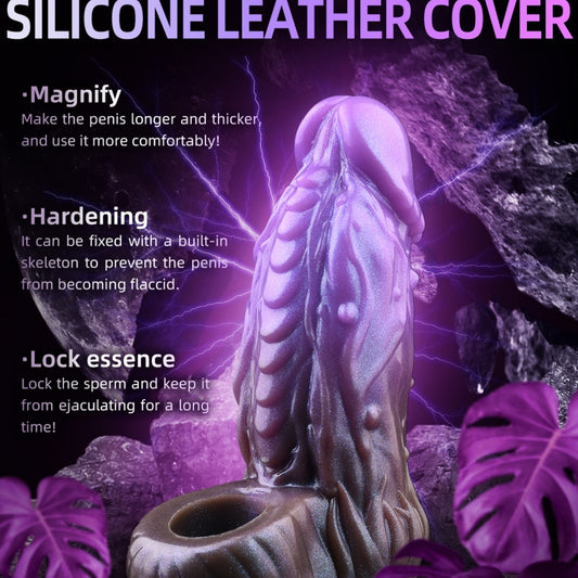 Purple Silicone Penis Extender – Bionic Experience for Ultimate Endurance and Length