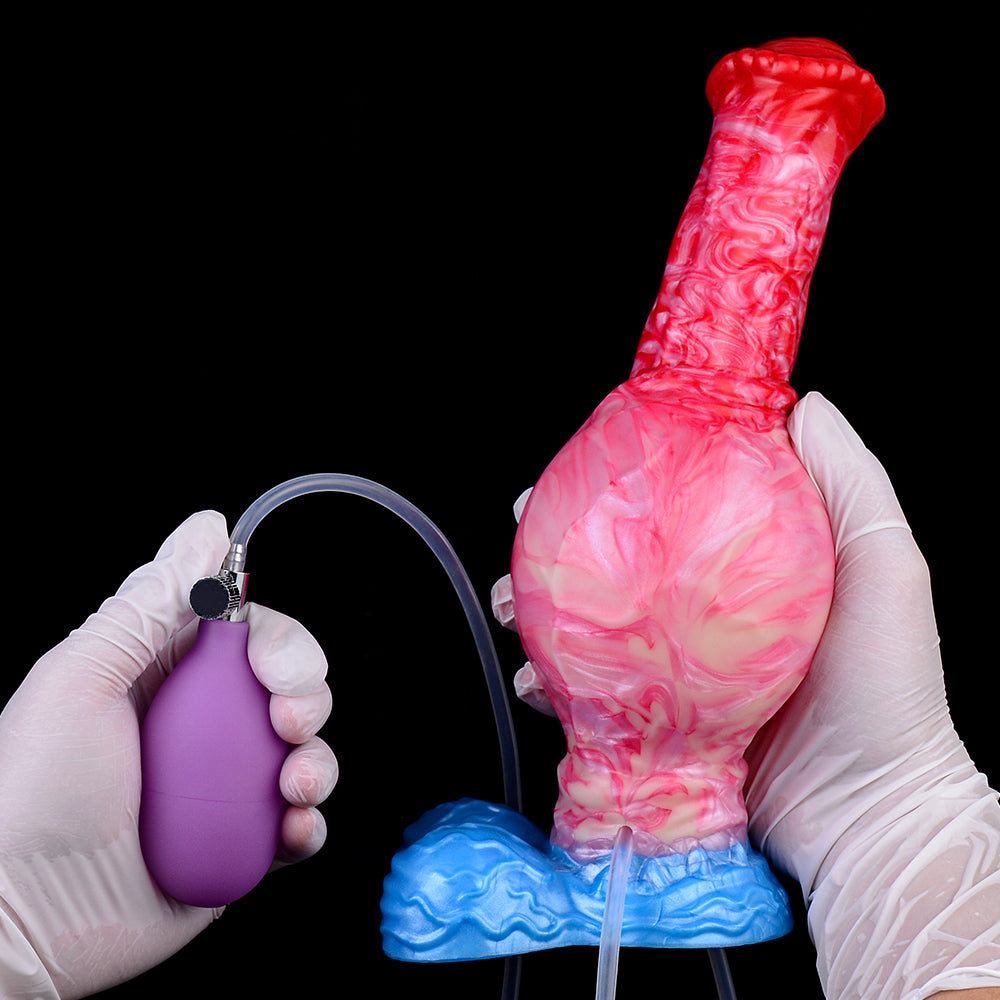 Aufblasbarer spritzender Pferdedildo – Fantasy Monsterdildo, Analsexspielzeug für Frauen, Masturbation