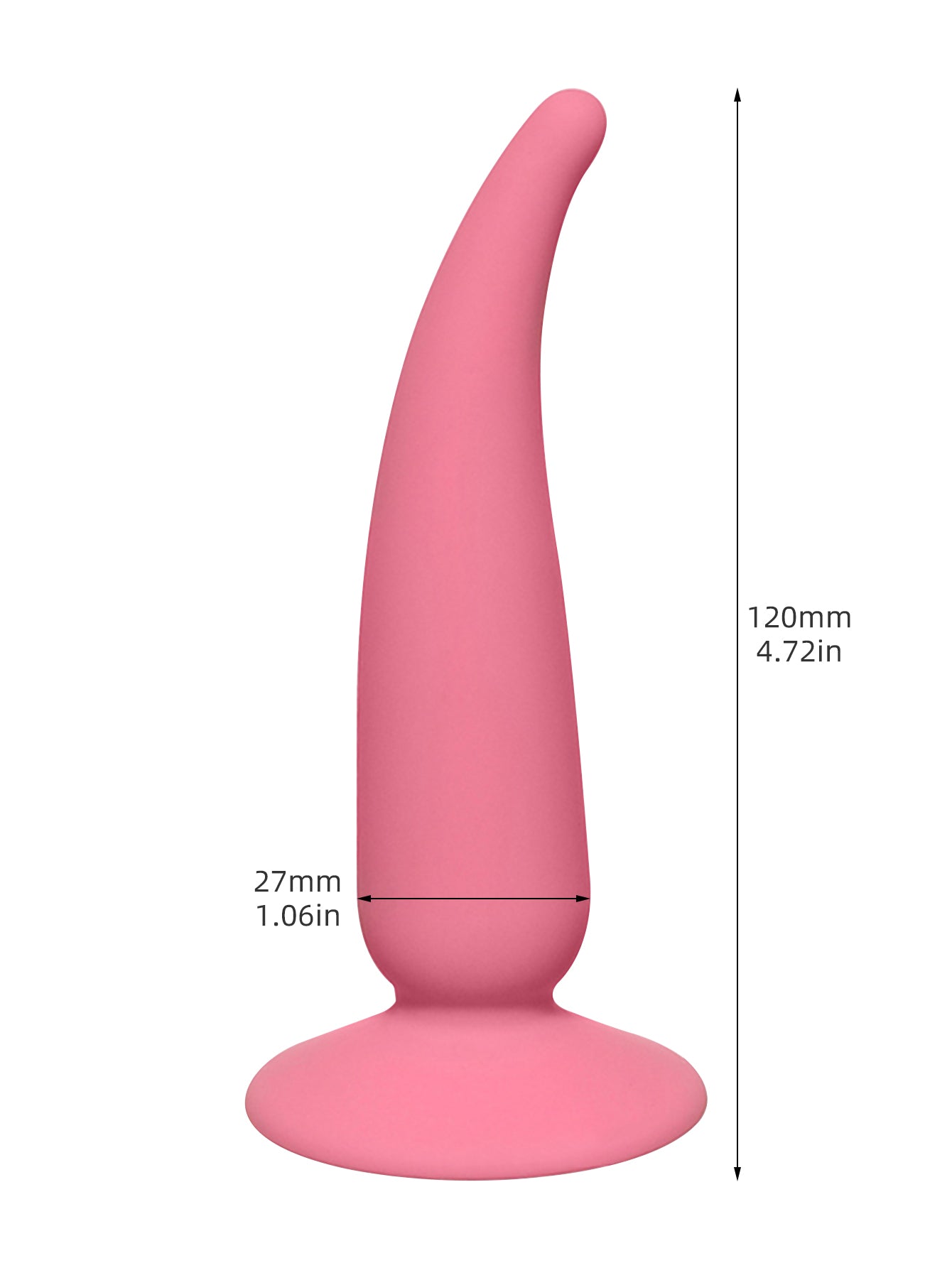 Plug Anal Gode Ventouse - Stimulateur Vaginal en Silicone Souple Jouets pour Adultes pour Unisexe