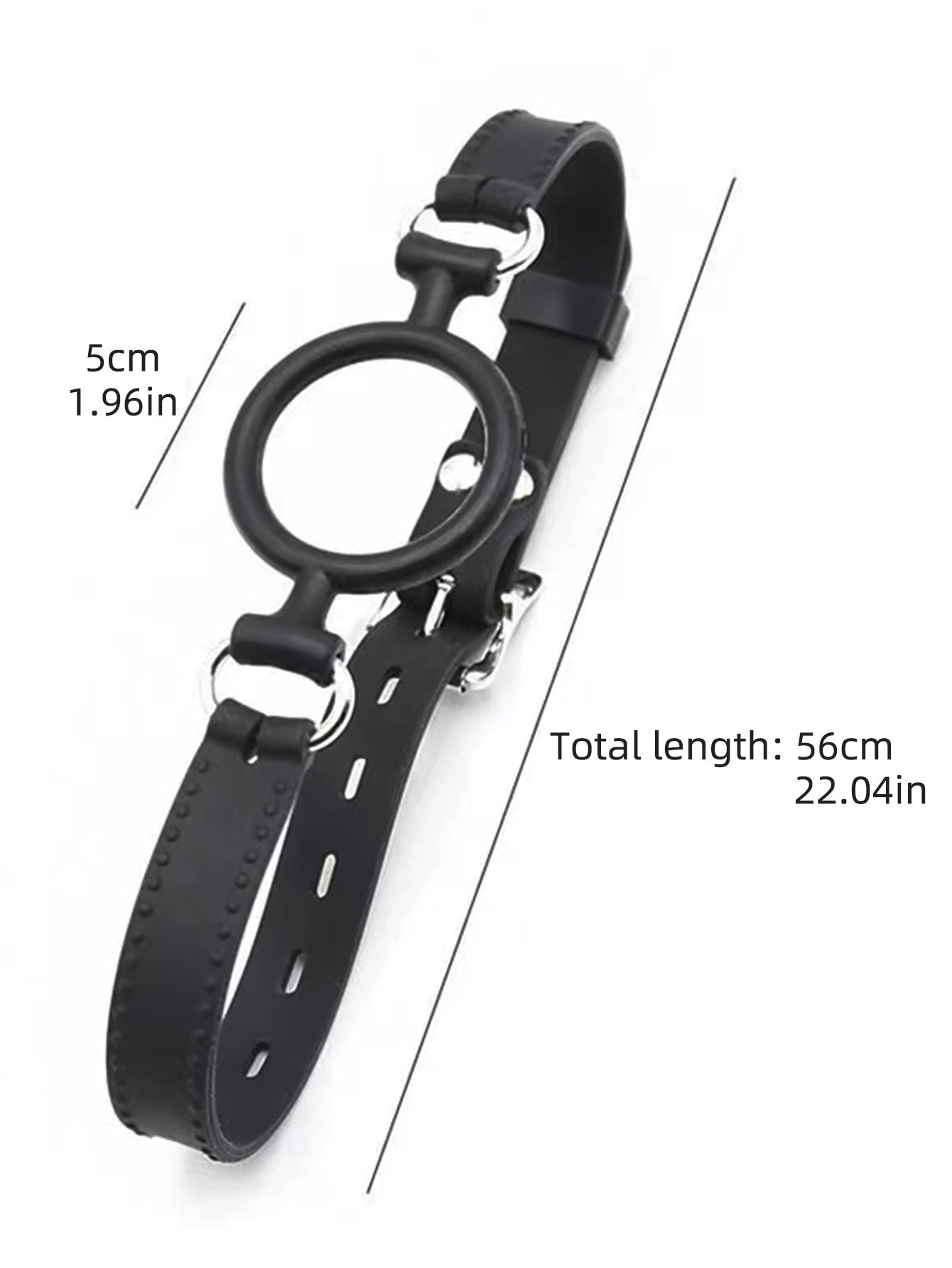 Silicone Ring Gag Oral Restraint Sex Toys - Bondage Silicone Ballgag Harness Adjustable Size