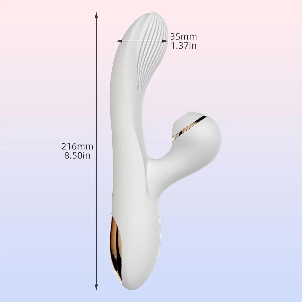 Clit Sucking G-spot Vibrator- Rabbit Clitoral Vibrating Anal Plug Sex Toys for Women