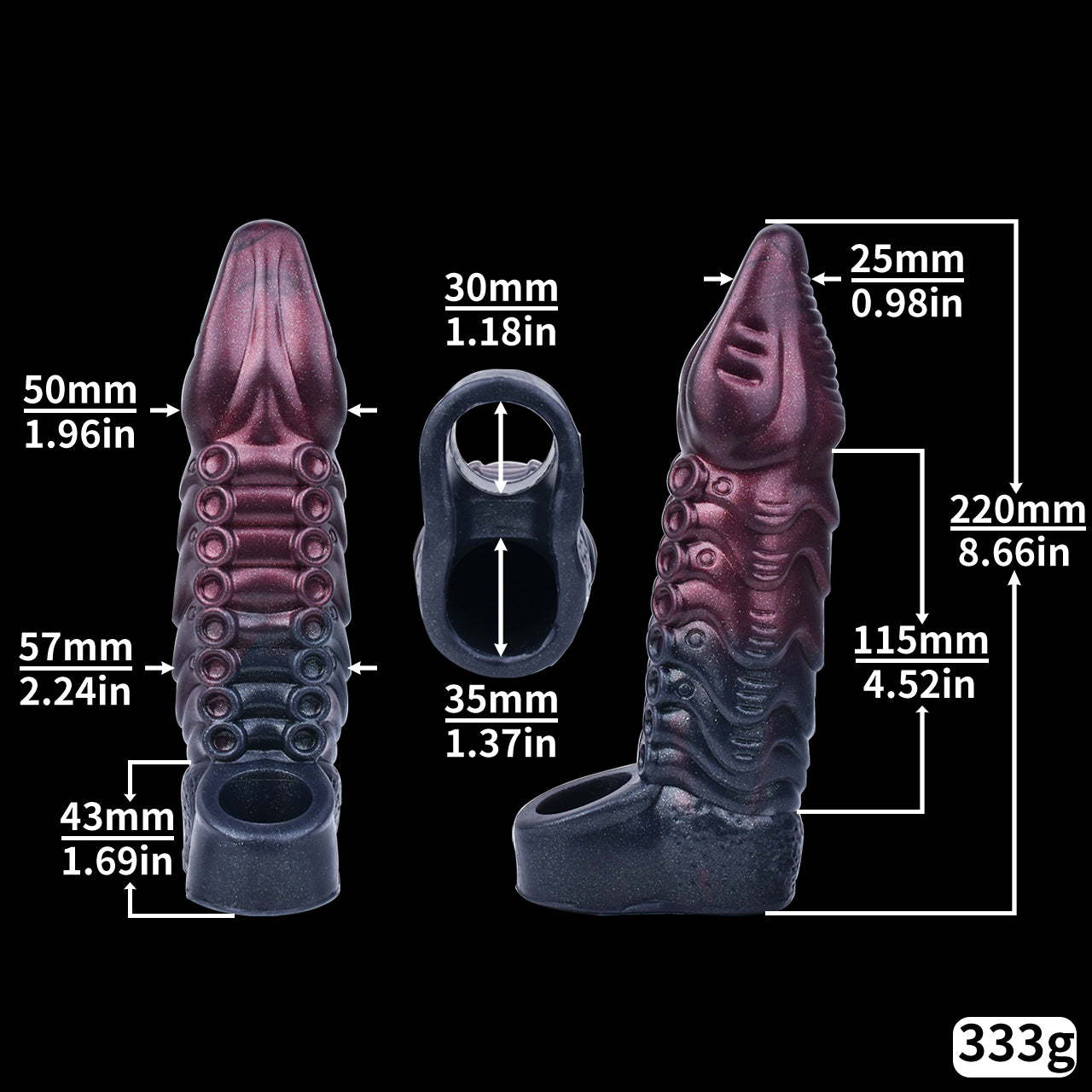 Dragondildo Fantasy Penishüllen-Extender - Penishüllen-Extender Beast Sex