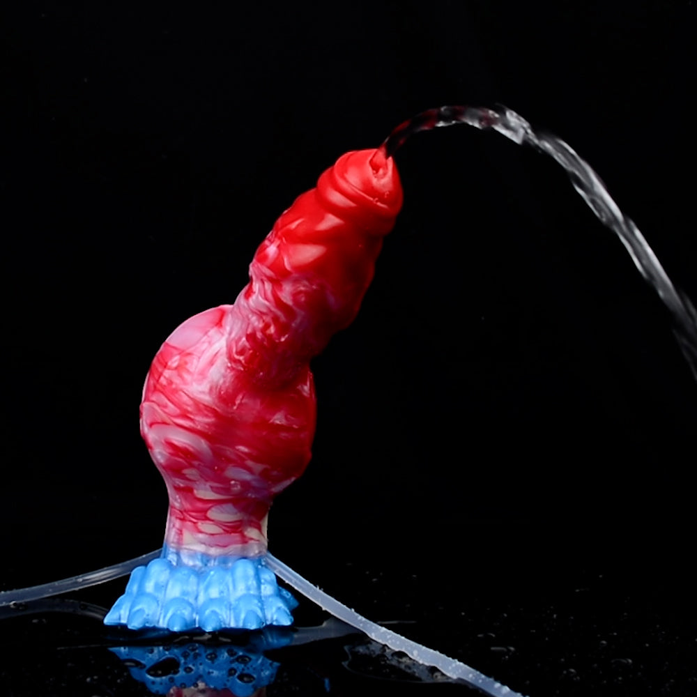 Aufblasbarer Monsterdildo mit Spritzfunktion – Großes geknotetes Anal-Prostata-Melk-Sexspielzeug für Frauen