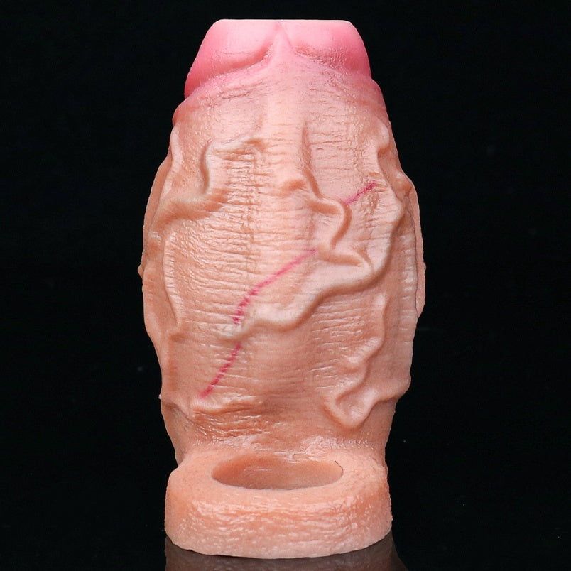 Manchon gonflable pour pénis Fantasy Canine – Jouets sexuels en silicone pour l'extension du pénis et le contrôle de l'éjaculation