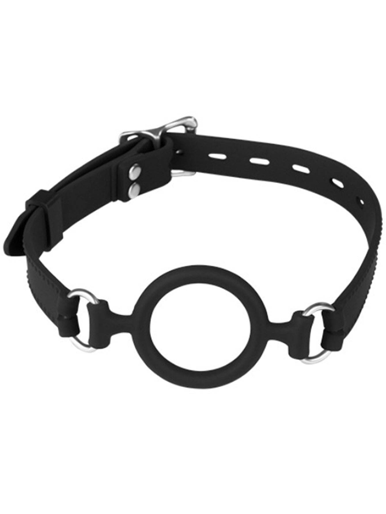 Silicone Ring Gag Oral Restraint Sex Toys - Bondage Silicone Ballgag Harness Adjustable Size