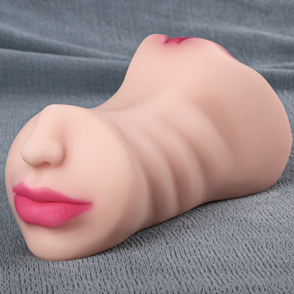 Masturbateur masculin de sexe oral de poche de chatte grandeur nature - Coupe de masturbation de pénis de fellation fantastique