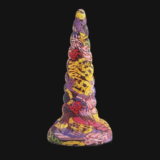 Camo Cone Analdildo Großer Saugnapf Sexspielzeug für Frauen - Premium Spiral-Vaginalstimulator aus Silikon