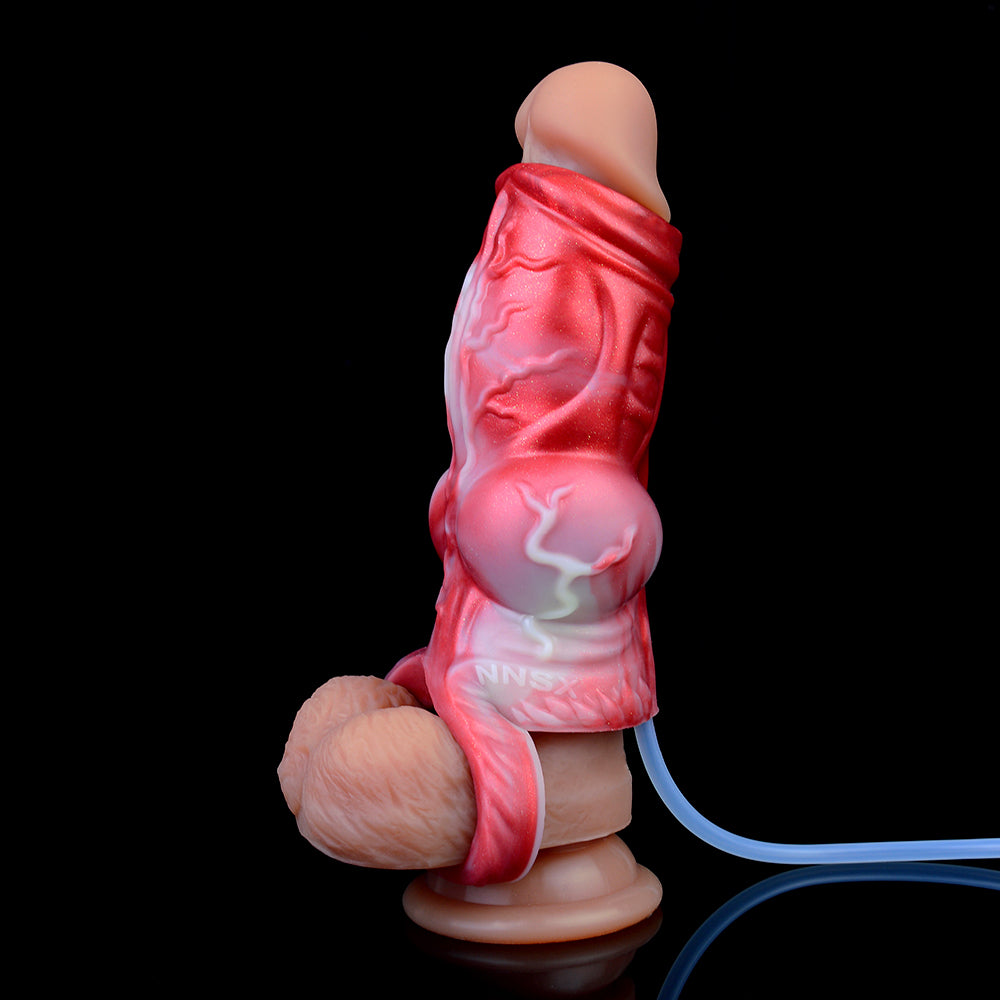 Geknotete Penishüllenverlängerung - Fantasy Hollow Dogdildo Penishülle Sexspielzeug für Männer
