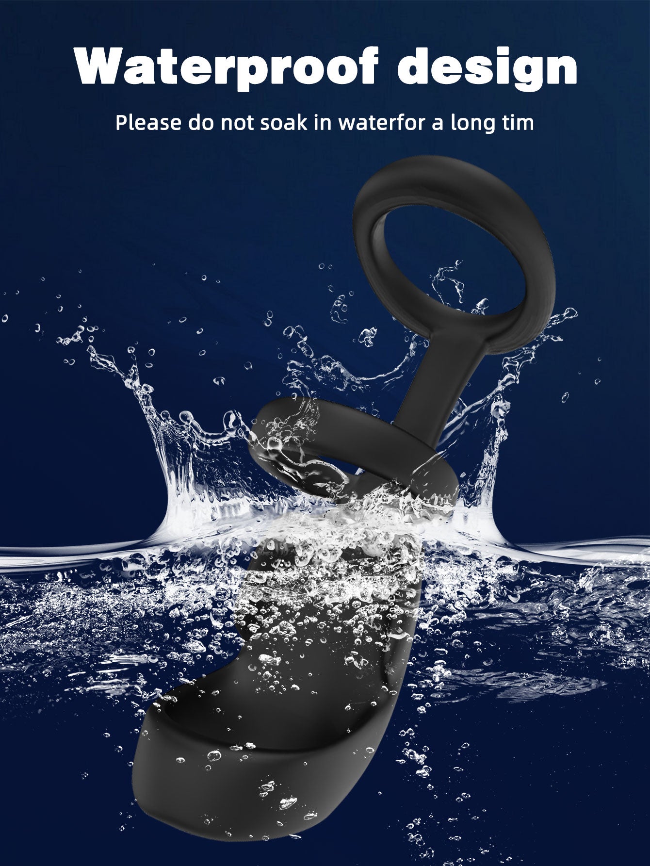 Anneaux péniens vibrants télécommandés - Les anneaux de pénis triples retardent l'éjaculation Couple Sex Toy