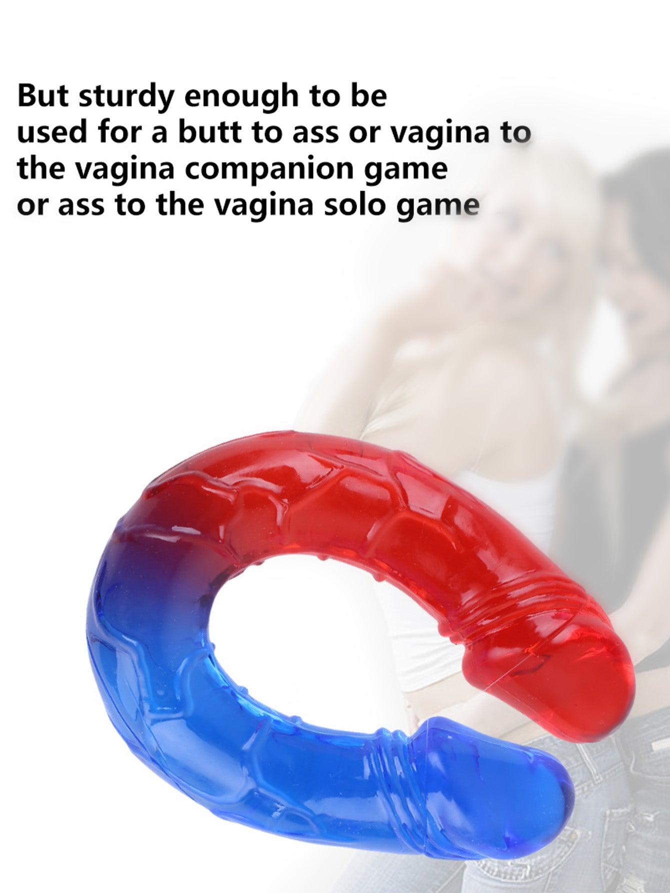 Gode double face arc-en-ciel - Gode anal réaliste en silicone de 12 pouces pour couple, jouets sexuels