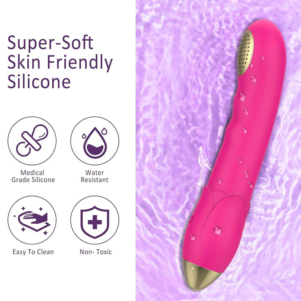 Vibrierender Dildo G-Punkt-Vibrator - Vaginalmassagegerät für die Dusche Sexspielzeug mit Doppelfunktion für Frauen