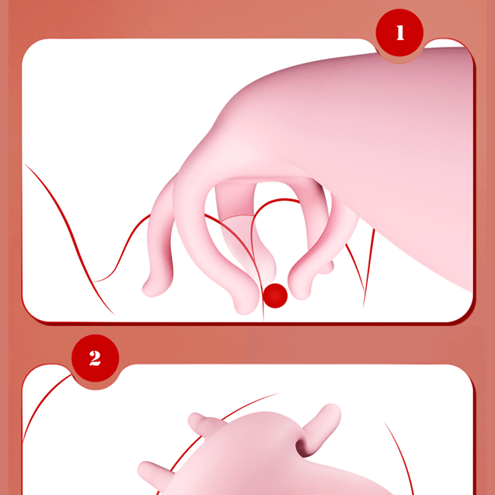 Finger Vibrator Sex Toys for Women - Realistic Five-finger Breast Vaginal Prostate Massager