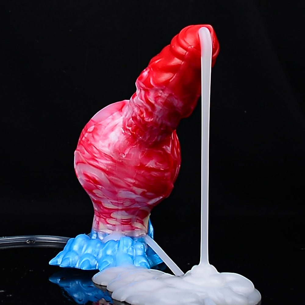 Aufblasbarer Monsterdildo mit Spritzfunktion – Großes geknotetes Anal-Prostata-Melk-Sexspielzeug für Frauen