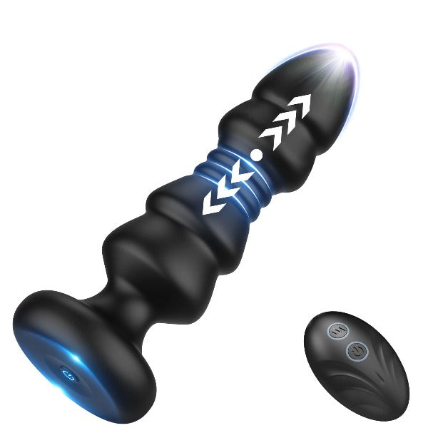 Vibromasseur Anal à poussée télécommandée, Plug Anal, culotte vibrante, jouet sexuel pour hommes et femmes