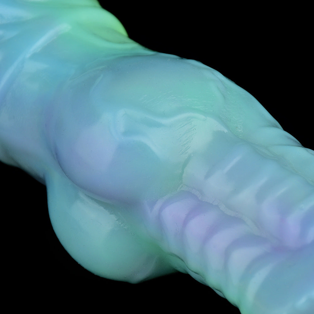 Manchon lumineux Monsterdildo - Anneau de pénis en silicone, extension de préservatif, jouet sexuel pour hommes