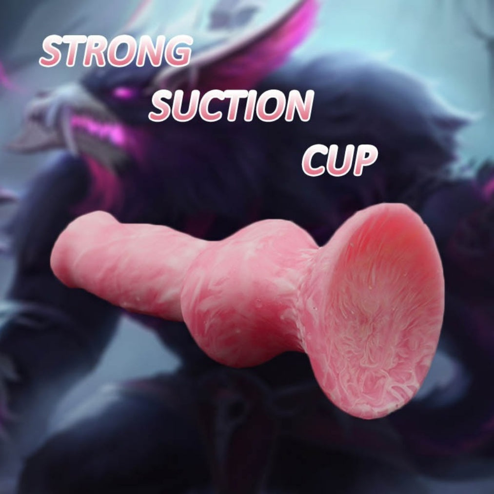 Fantasy Silicone Dog Dildo with Suction Cup – Vaginal Expansion & Orgasmic Massage Sex Toys for Women