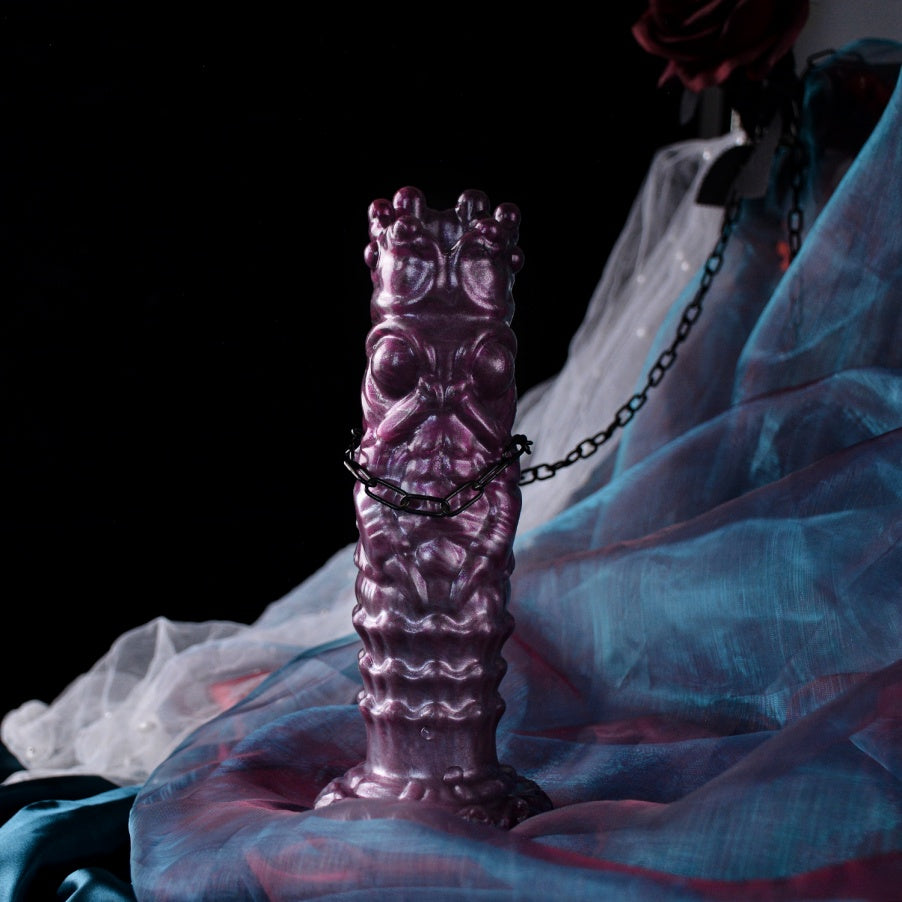 Fantasy Ovipositor Dildo – Monster Creature Cock with Silicone Eggs | Fetish Sex Toy for Women