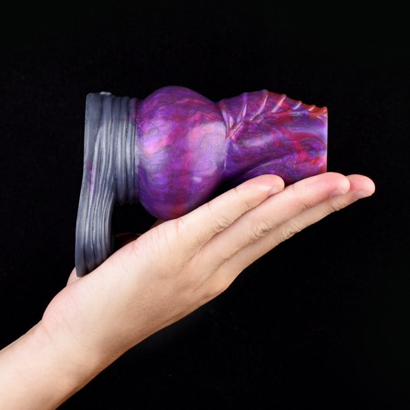 Purple Silicone Cock Sleeve – Alien Fantasy Penis Extender for Men Pegging Sexuality