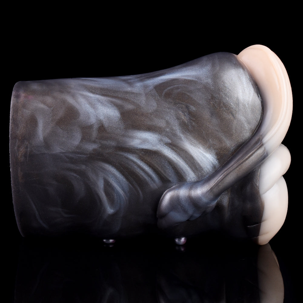 Tasse de masturbation de chatte de poche de girafe - Masturbateur masculin de double vagin anal en silicone