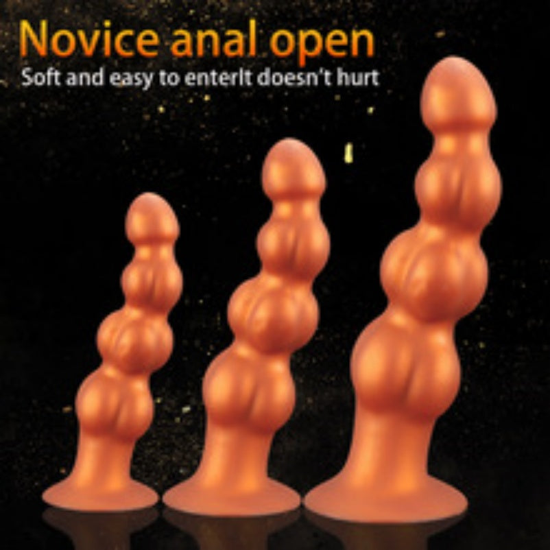 Silicone Anal Beads Butt Plug – Gradually Expansion Sex Toy for Men Women Masturbating