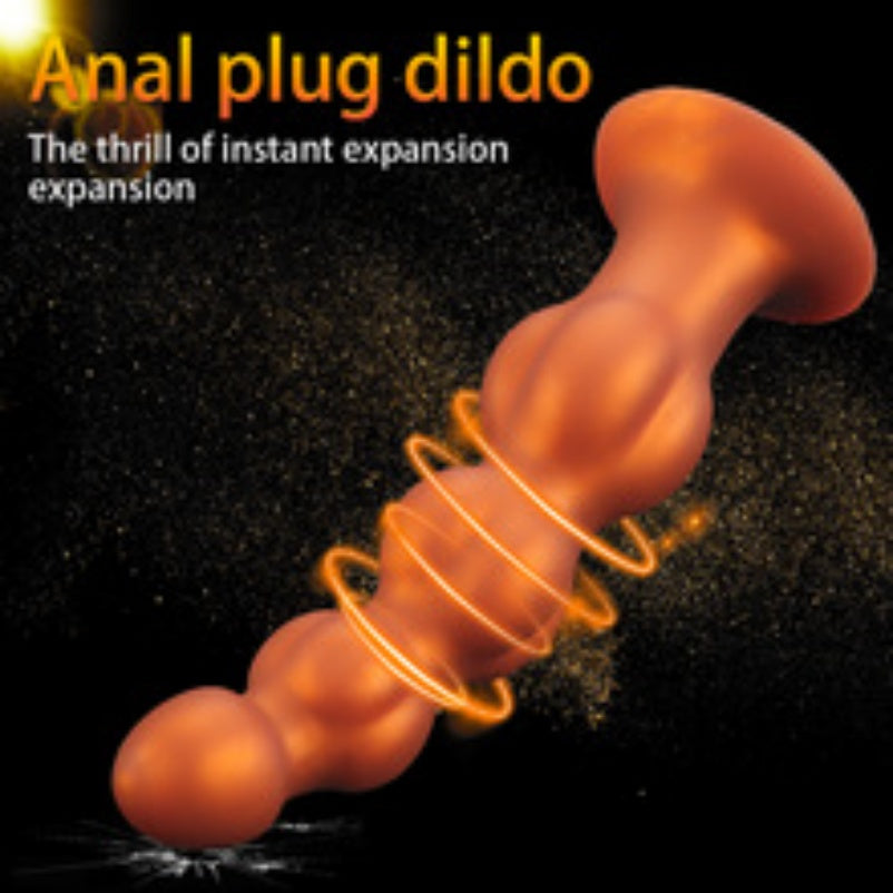 Silicone Anal Beads Butt Plug – Gradually Expansion Sex Toy for Men Women Masturbating