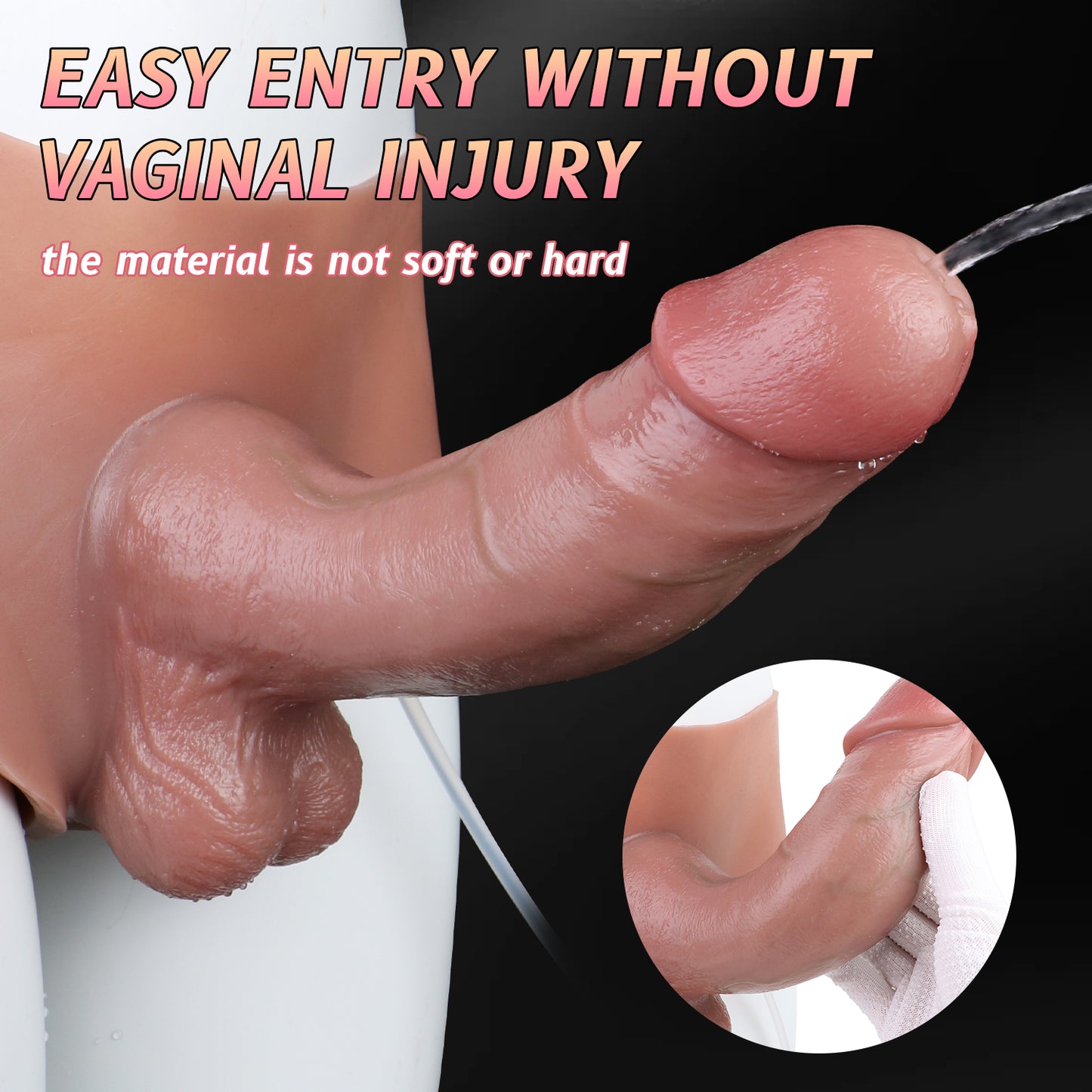 Squirting Dildo Pants Pegging Sexuality - Realistic Cumming Penis Sex Toys for Women Lesbian