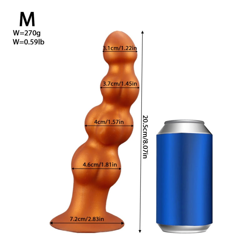 Silicone Anal Beads Butt Plug – Gradually Expansion Sex Toy for Men Women Masturbating